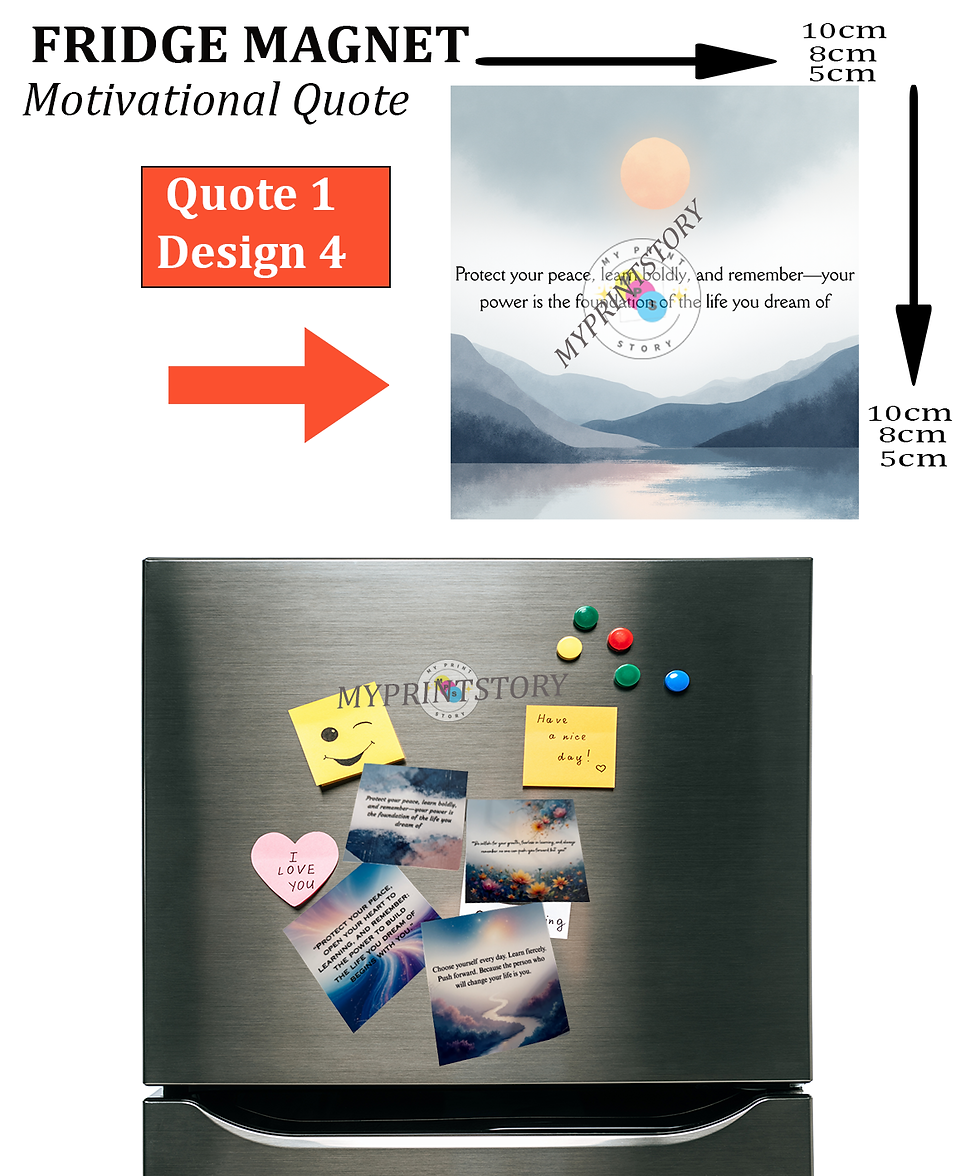 Thumbnail: Customised Motivational Fridge Magnet – Personal Inspiration, Anytime You Need I