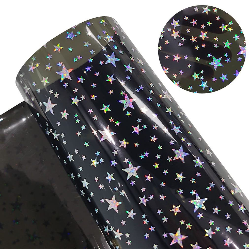 Thumbnail: Holographic & Patterned Heat Transfer Vinyl – 30x50cm | Stunning Shine & Unique