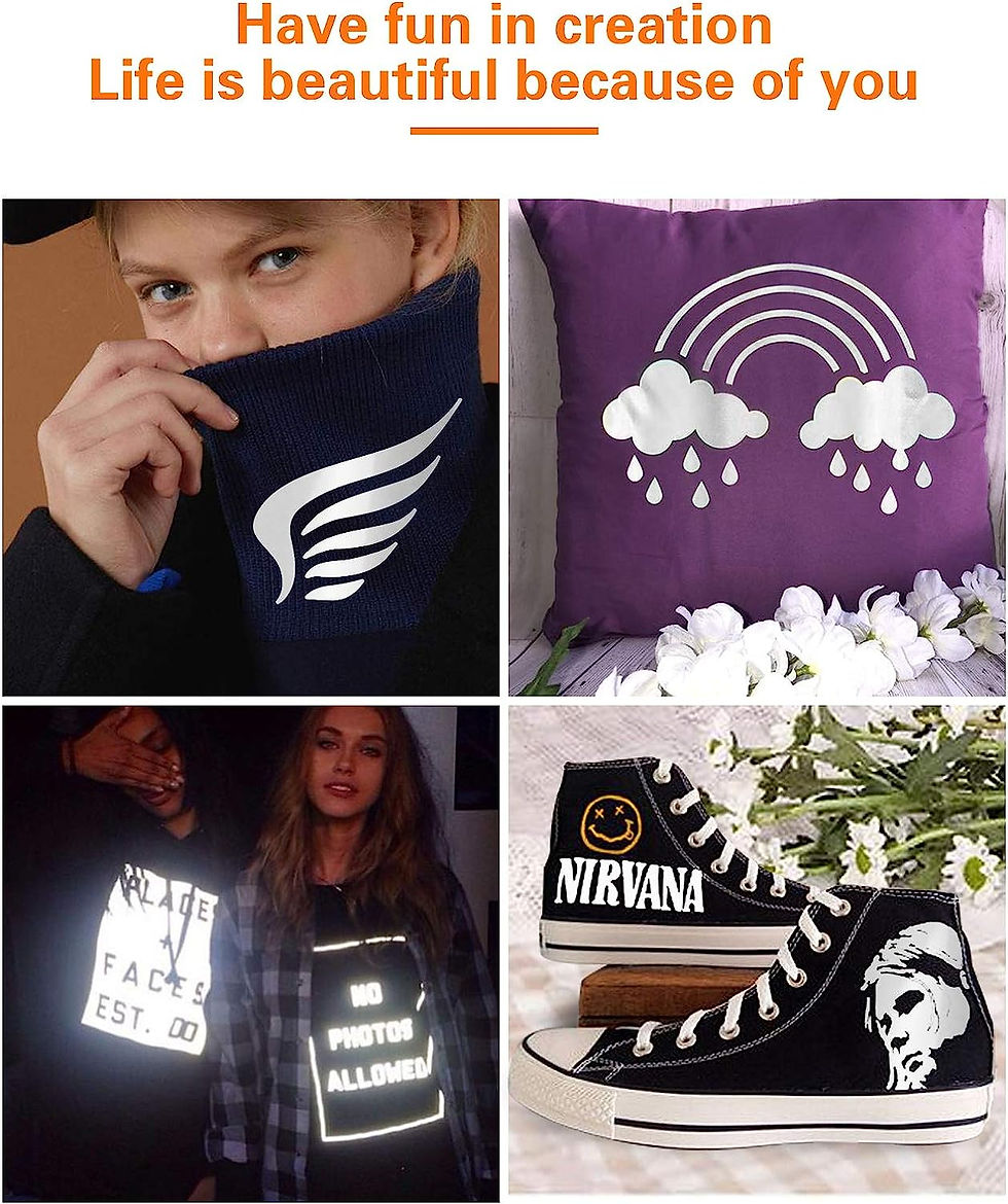 Thumbnail: Glow in the Dark & Reflective Heat Transfer Vinyl (HTV)