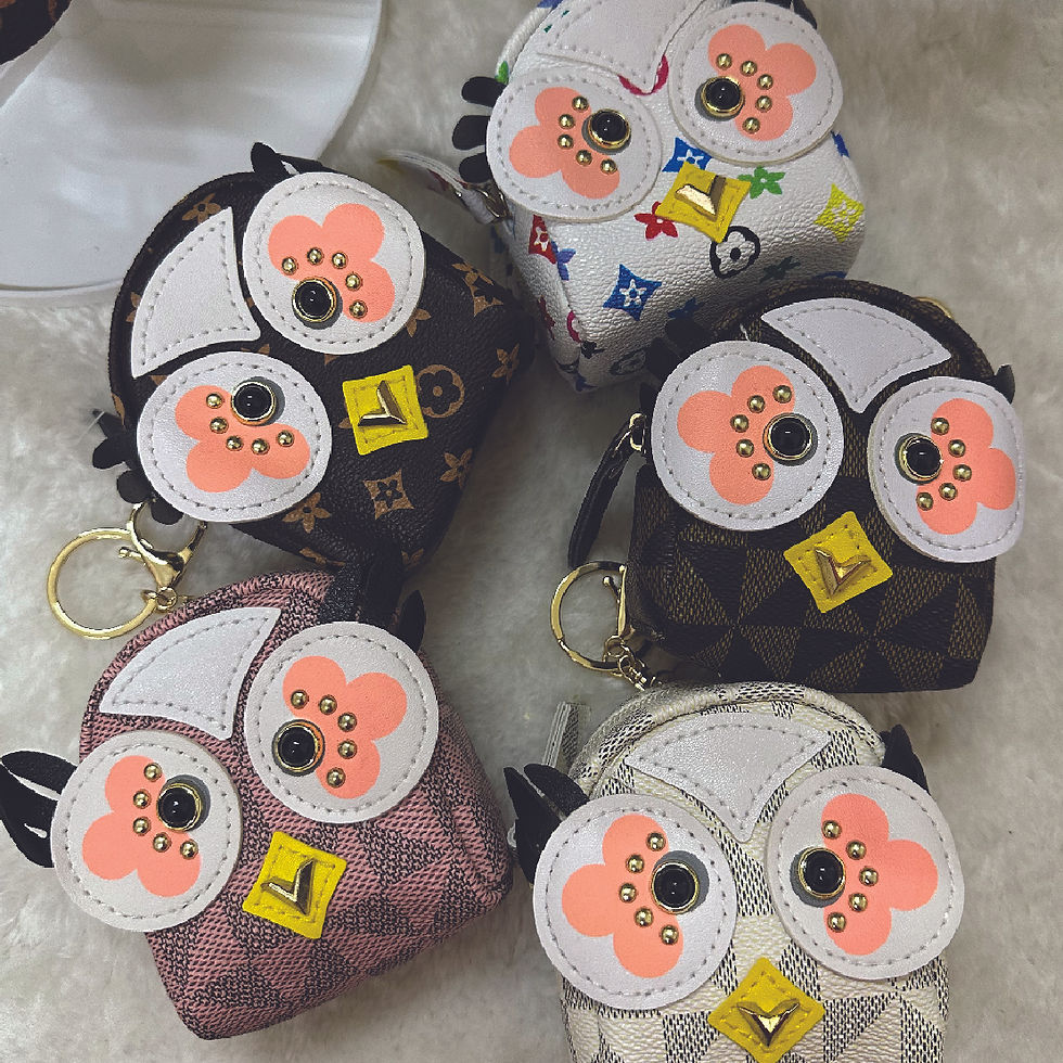 Thumbnail: Ready-to-Ship Novelty Big Eye Coin Pouch Mini Backpack Keychain