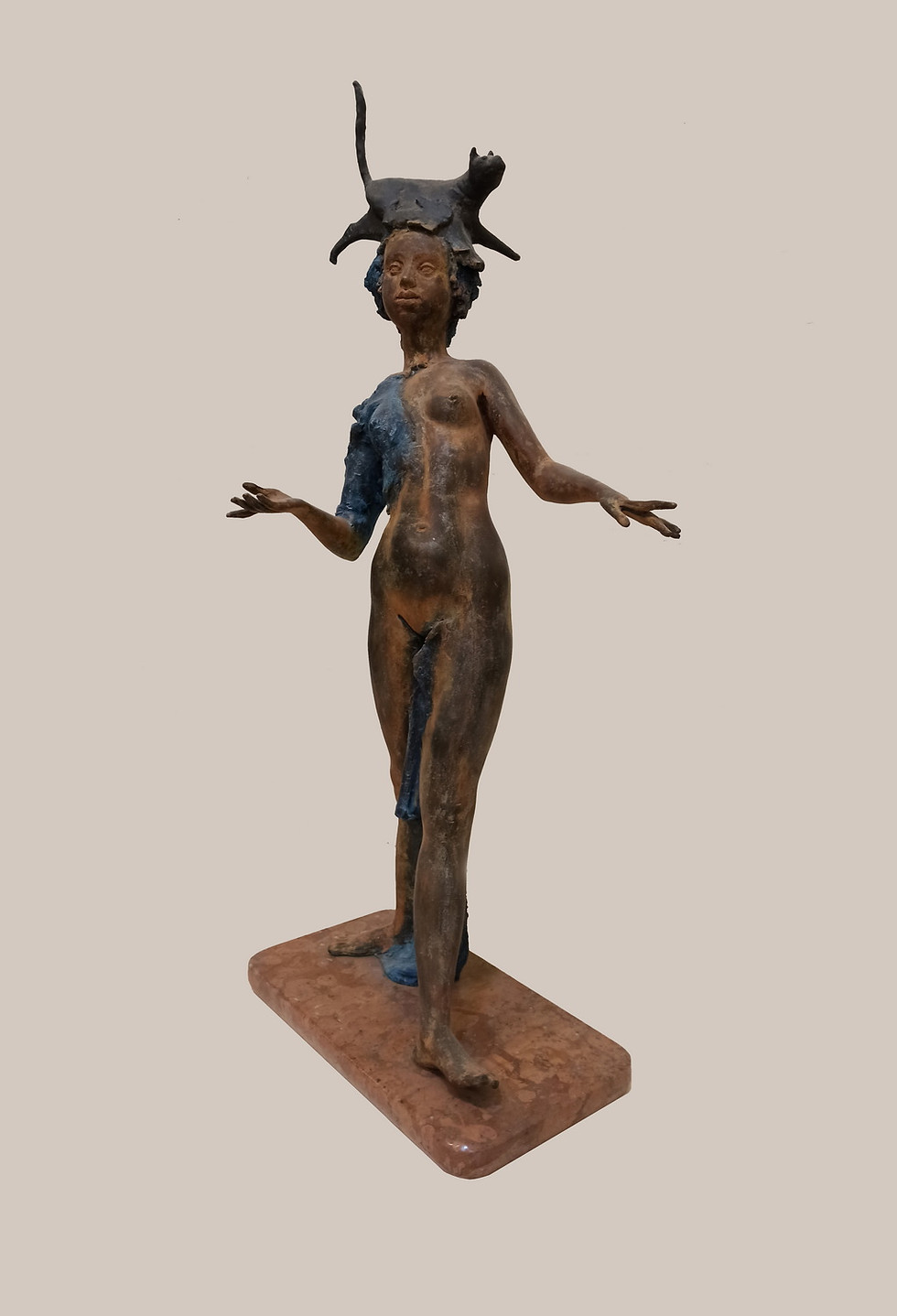 Прев'ю: Брильов Сергій «Кіцька» ,бронза,2004 р., 40 Ш x 85 В x 28 Г см