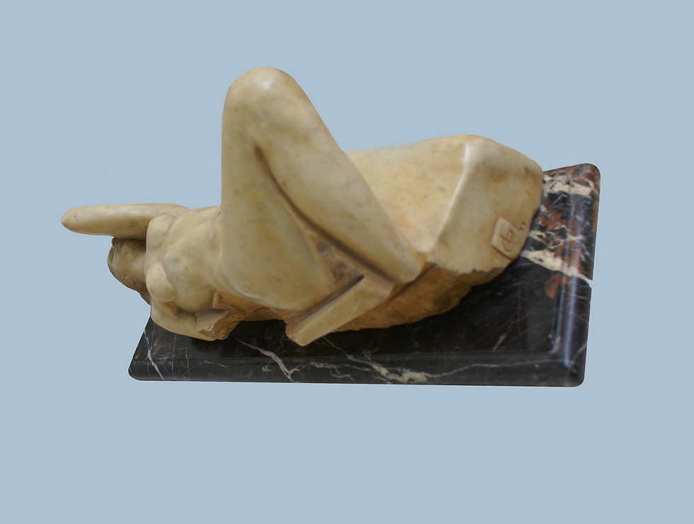 Thumbnail: "Aurora. Awakening", marble, 1999,  61 W x 32 H x 20 D cm