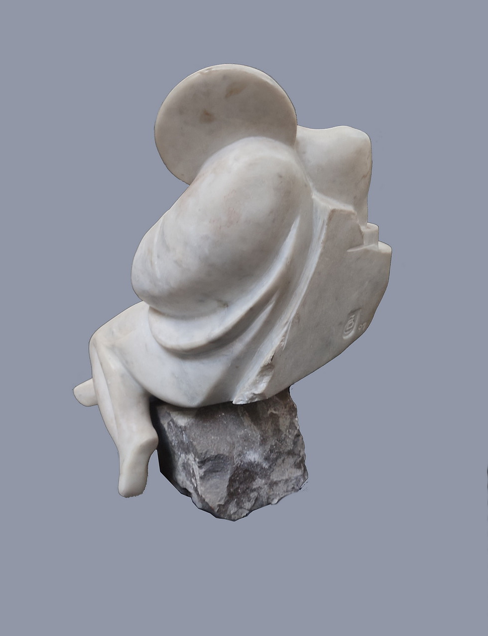 Thumbnail: "Creator" marble, 1999,  37 W x 42 H x 30 D cm