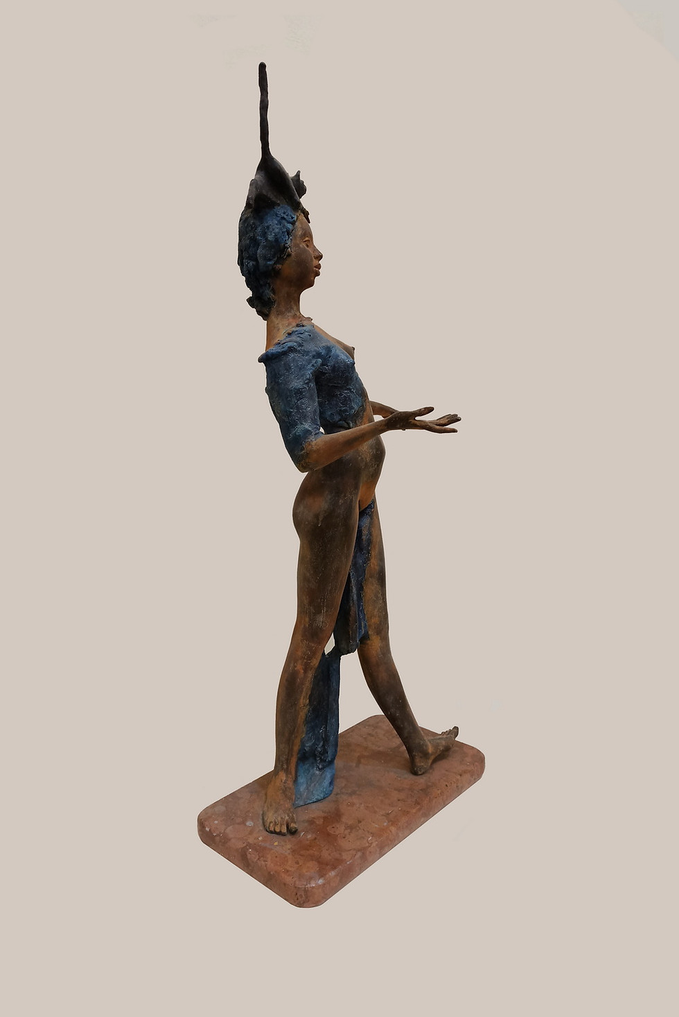 Прев'ю: Брильов Сергій «Кіцька» ,бронза,2004 р., 40 Ш x 85 В x 28 Г см