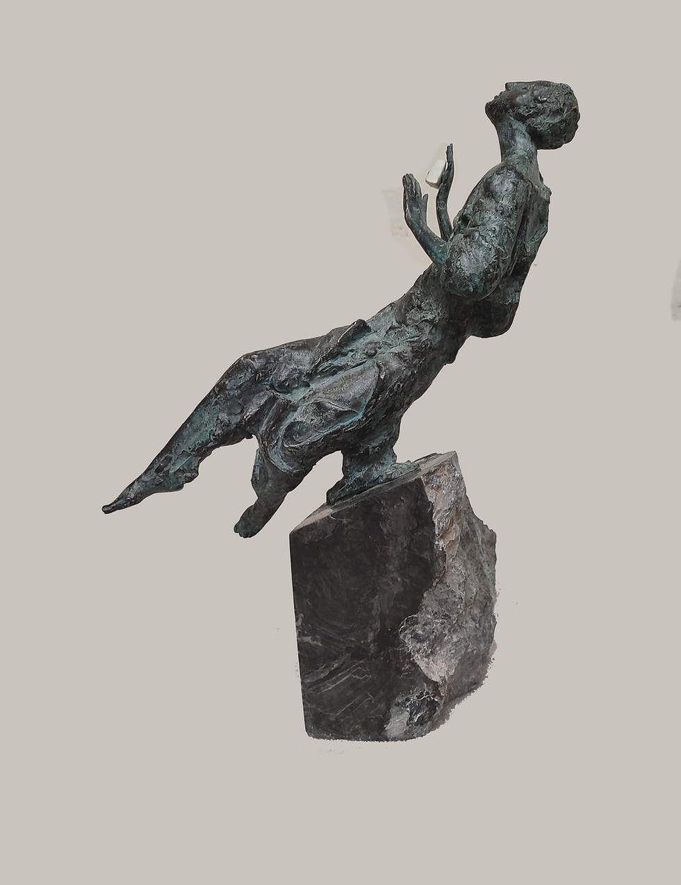 Thumbnail: "All-seeing eye" bronze,marble, 1997, 30 W x 42 H x 20 D cm