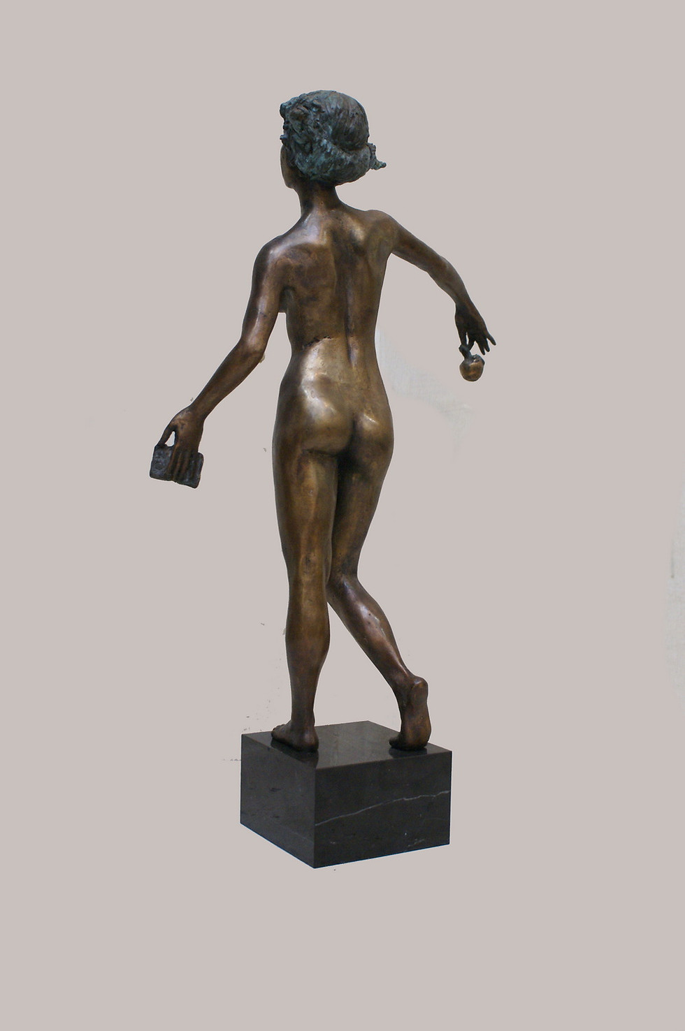 Thumbnail: "Read and taste" ,bronze, 2020, 28 W x 48 H x 10 D cm