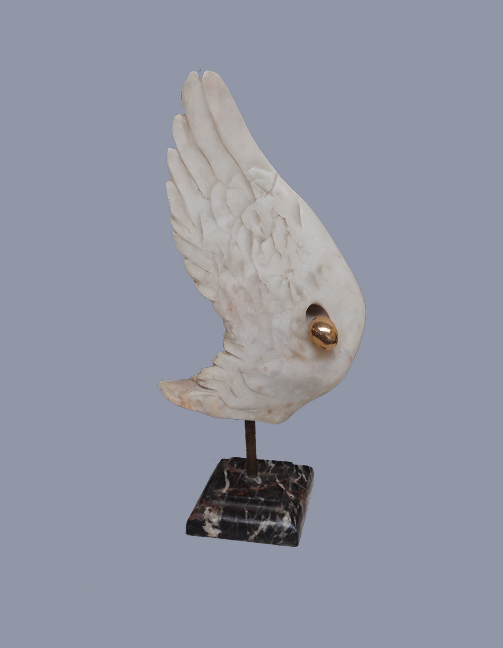 "Крило Янгола" мармур,позолота,2003 р., 20 Ш x 40 В x 12 Г см