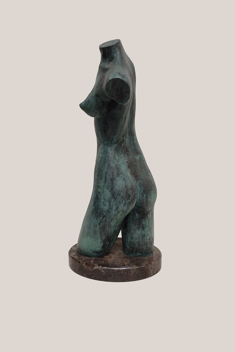 Thumbnail: "Torso" bronze, 2008,  22 W x 45 H x 14 D cm