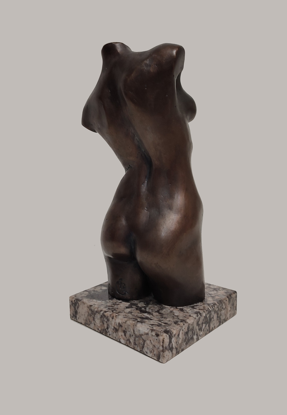 Thumbnail: "Female torso".2020. bronze, 10 W x 22 H x 10 D cm