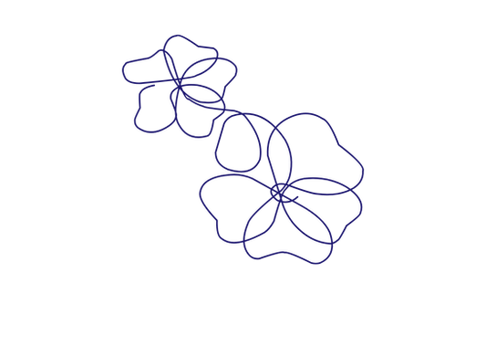 line flower drawing