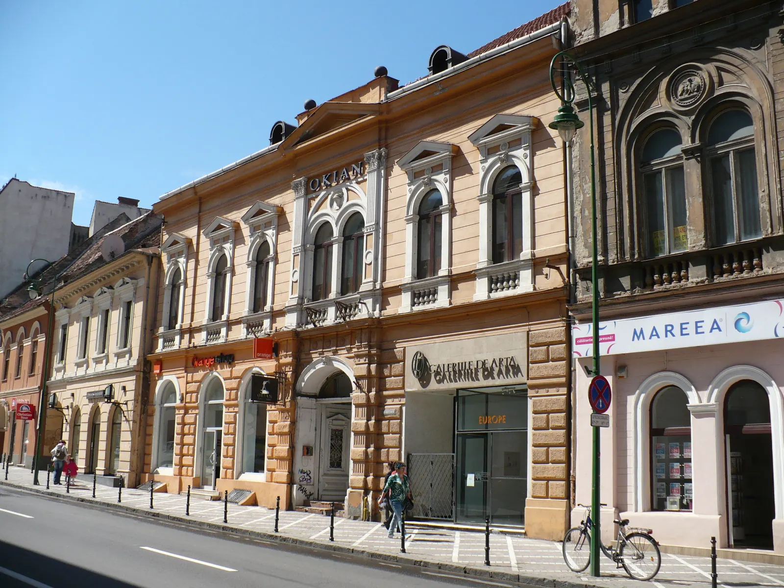 Strada Republicii din Brașov, zonă pietonală inclusă în turul centrului istoric