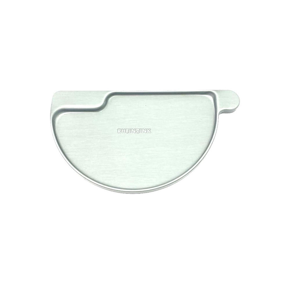 6-teiliger Rinnenboden halbrund kleben/löten Classic walzblank