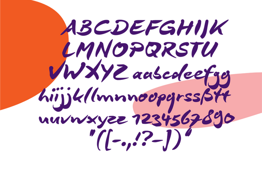DeBorstel Brush Alphabet