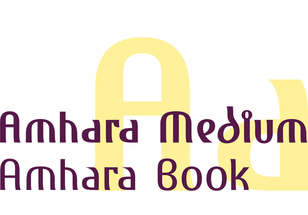 Miniature : ingoFonts Amhara Medium and Book