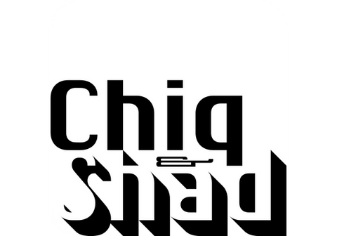 »Chiq« und »Shad« sind zwei Schriften, die zusammen eine Familie ergeben, wobei »Shad“ der Schattenwurf zur »Chiq« ist.
