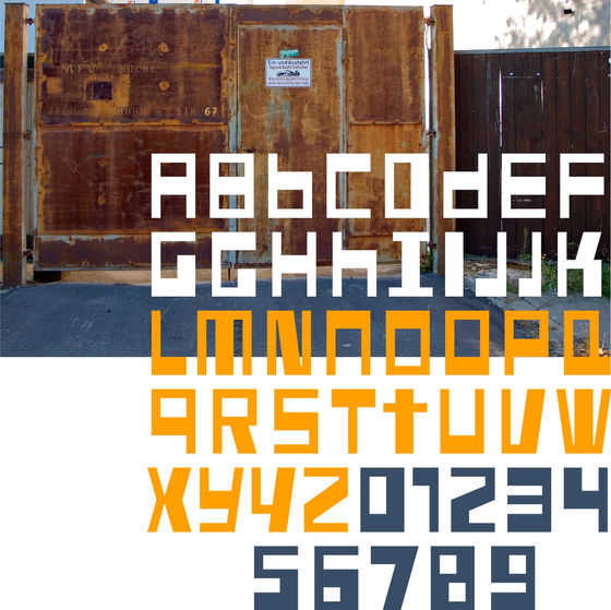 Fundstueck alphabet and figures