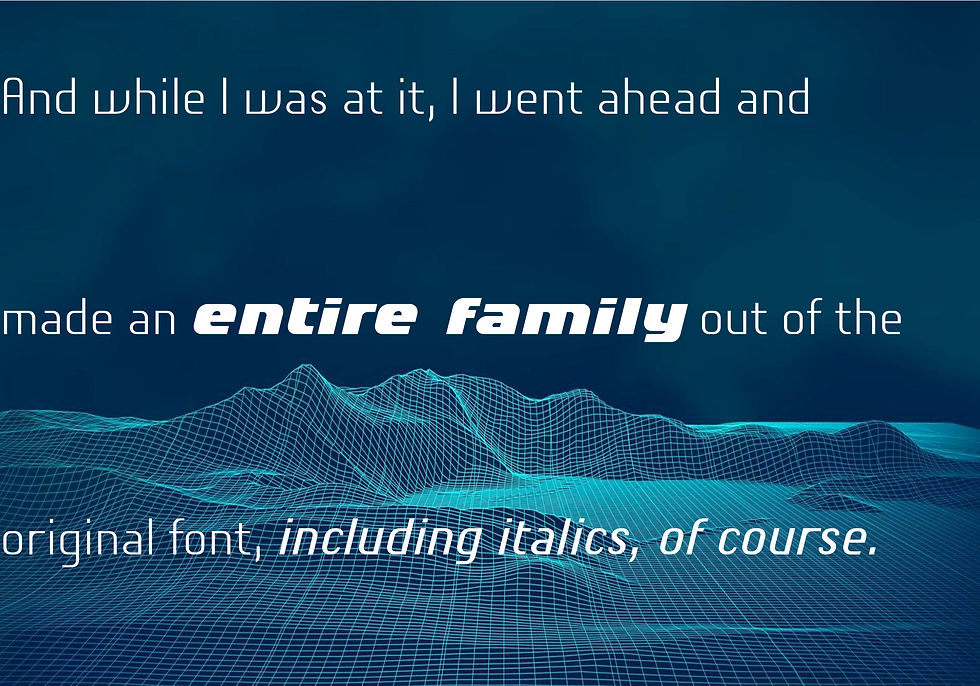 Thumbnail: ingoFonts bundle Chiq and Shad specimen