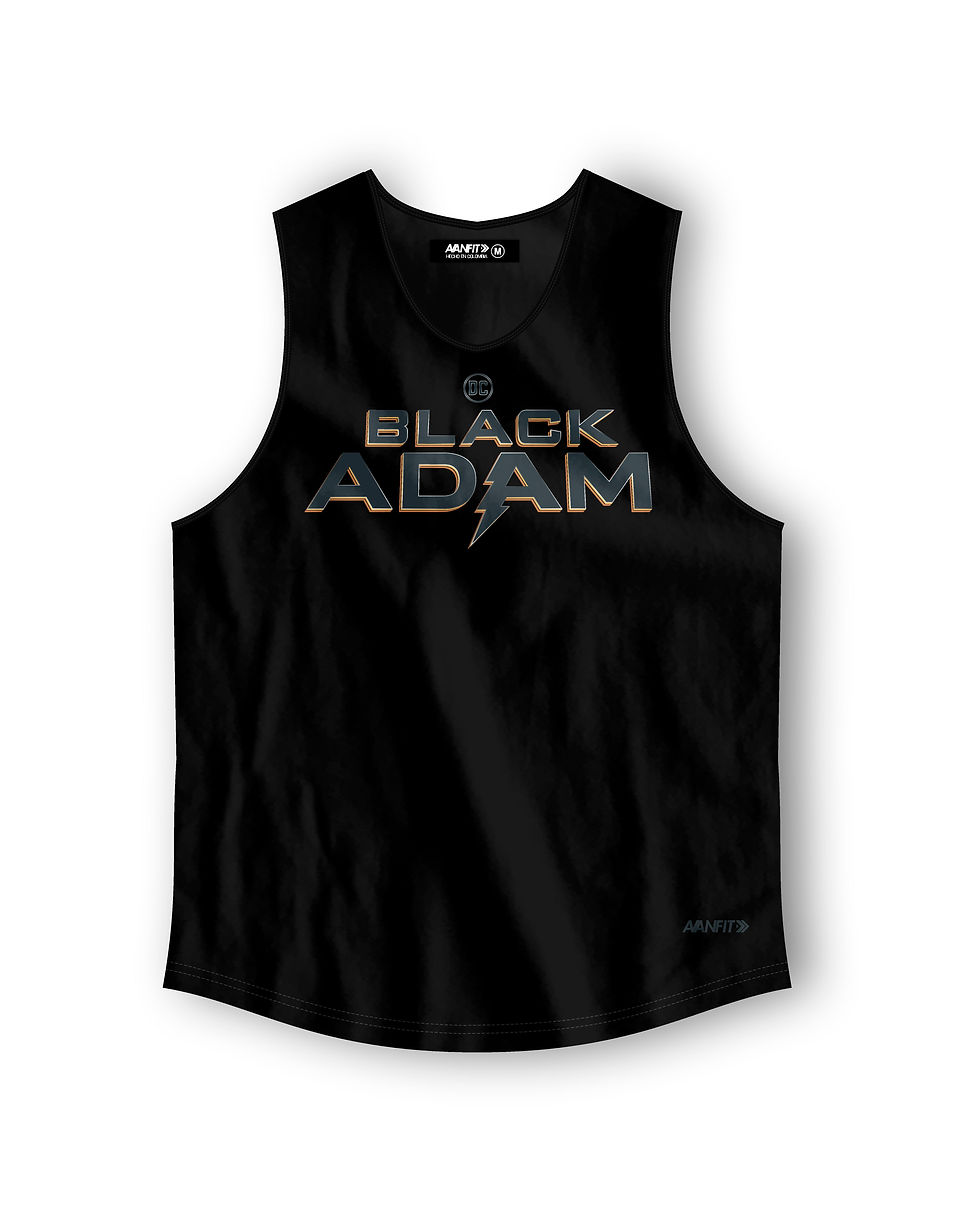 Camisilla Tributo Black Adam Negro Jaspe