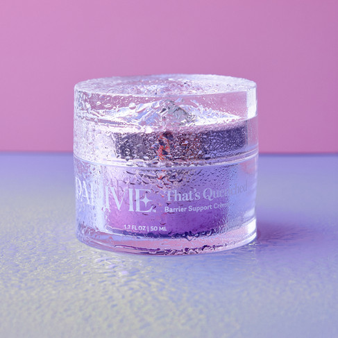 water droplets on beauty product