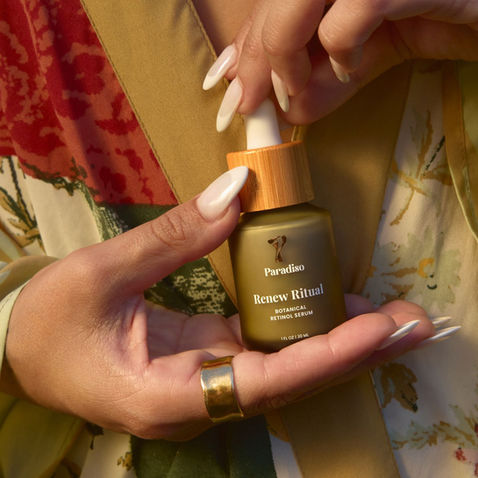 woman holding beauty product 