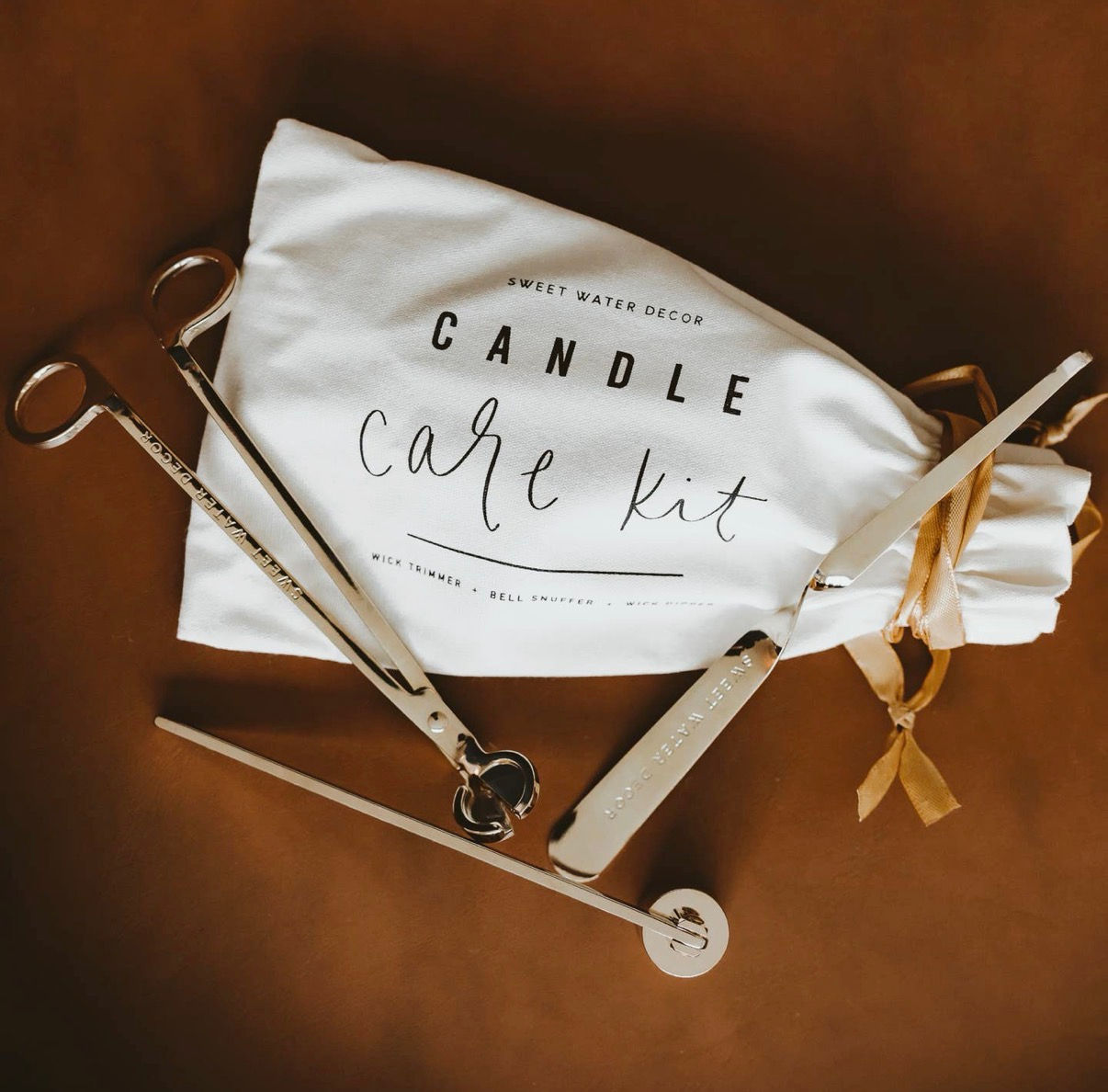 Gold Candle Care Kit : Sweet Water Decor