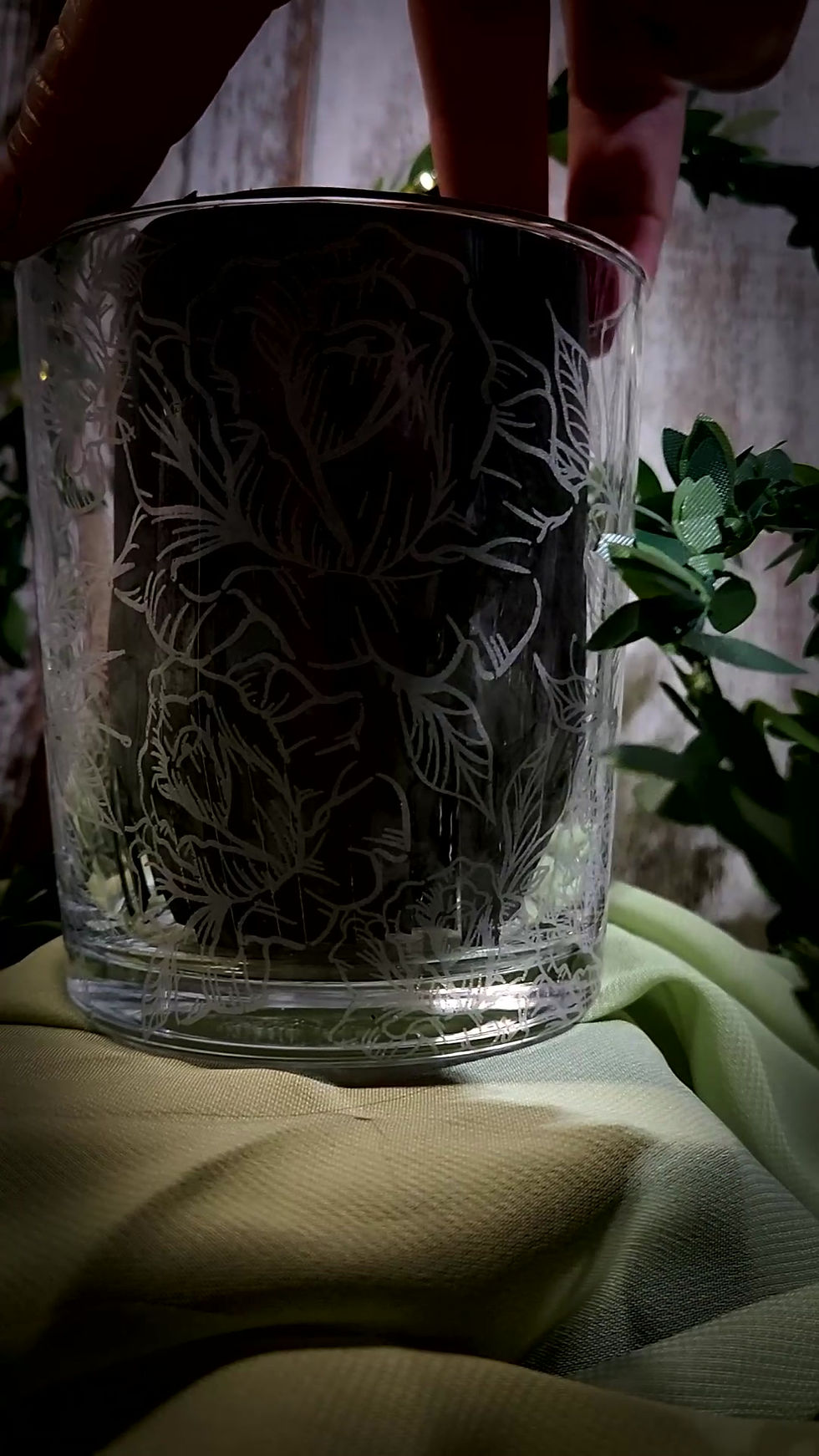 Thumbnail: Wedding Themed Rocks Glasses