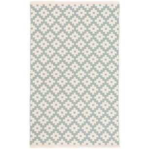 Samode light blue ivory indoor/outdoor rug