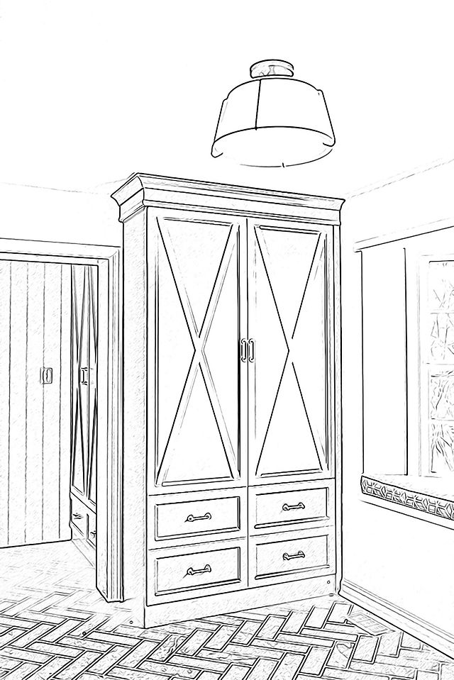 Christine McCall Home Coloring Page Laundry Room