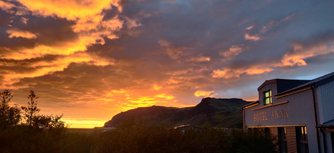 The evening sun at Boutique Hotel Anna