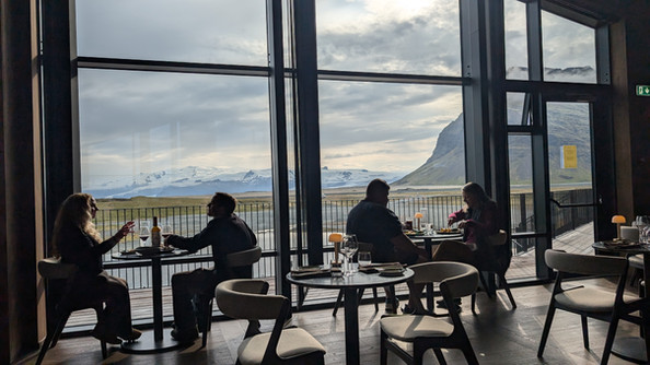 The restaurant Gunna á Leiti at Hótel Jökulsárlón