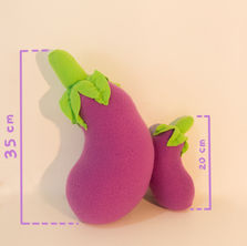 eggplant plushie