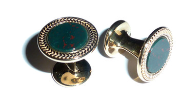 Bloodstone cufflinks