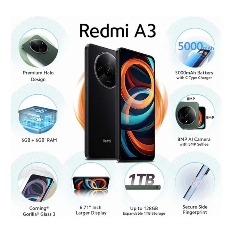 Miniatura: REDMI A3 4GB RAM 128GB ALMACENAMIENTO EXTERNO