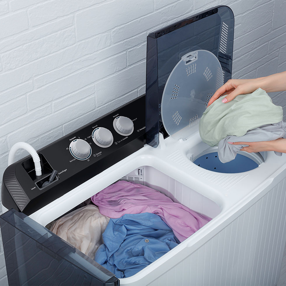 Miniatura: LAVADORA 22 KILOS DOBLE TINA SEMIAUTOMATICA COLOR BLANCA/HUMO MABE LMDX2224HBAB
