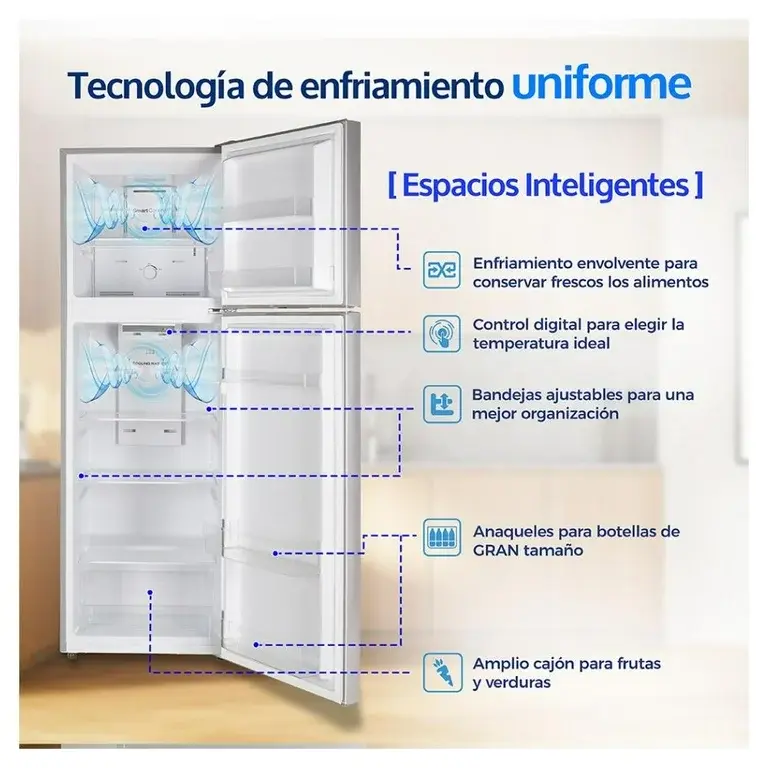 Miniatura: REFRIGERADOR WINIA  9P3  MODELO WRT-9000AMMS LIGHT SILVER