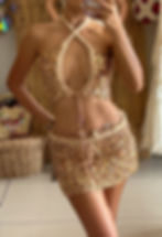 Thumbnail: CHAMPAGNE CROCHET TOP