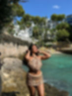 Thumbnail: CHAMPAGNE CROCHET TOP