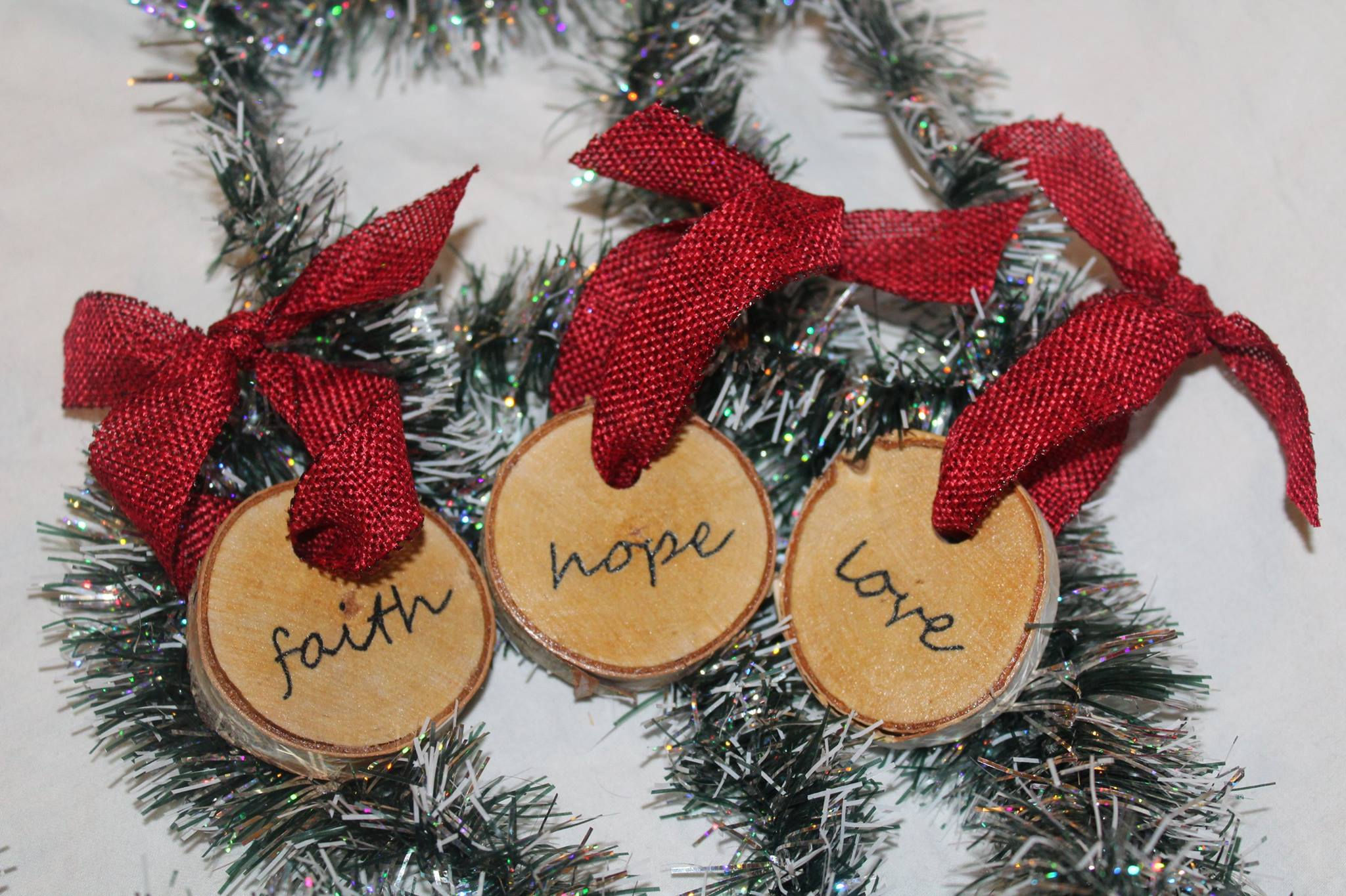Inscribed Birch Ornaments