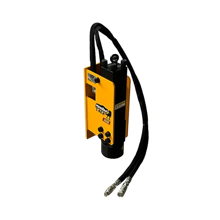 Thumbnail: 350E T-Rex Fork Rail Mounted Montana Post Driver - Stout
