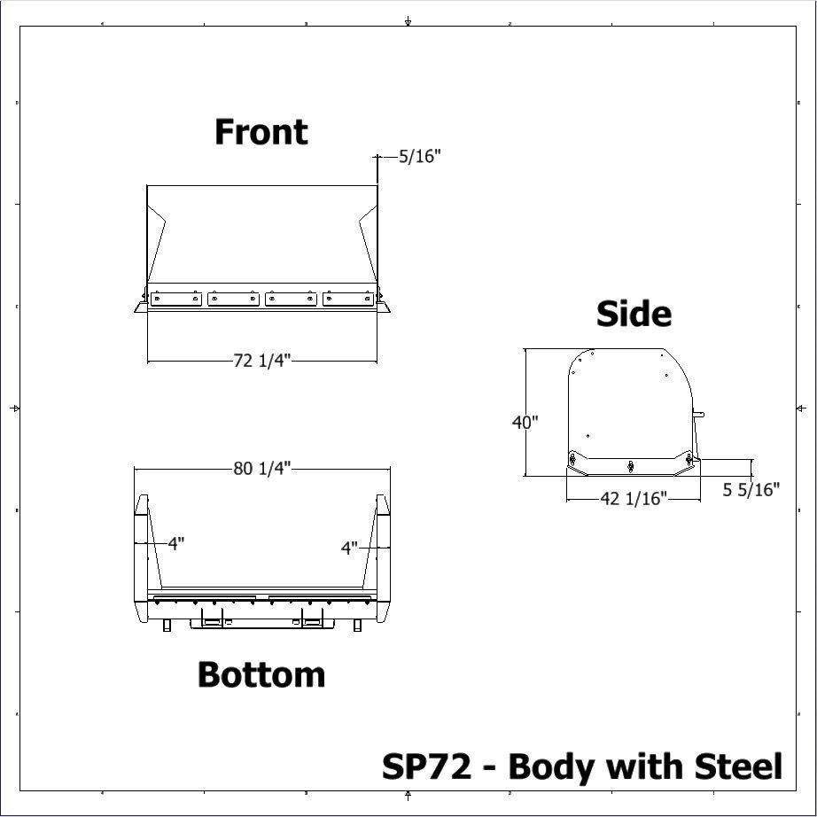 Thumbnail: 72″ Snow Pusher - Messer