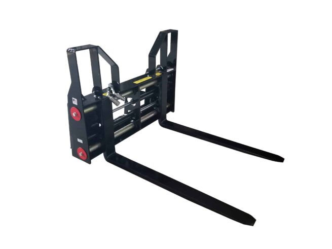 Thumbnail: 60″ Wide, 48″ Tines Hydraulic Sliding Pallet Fork - Messer