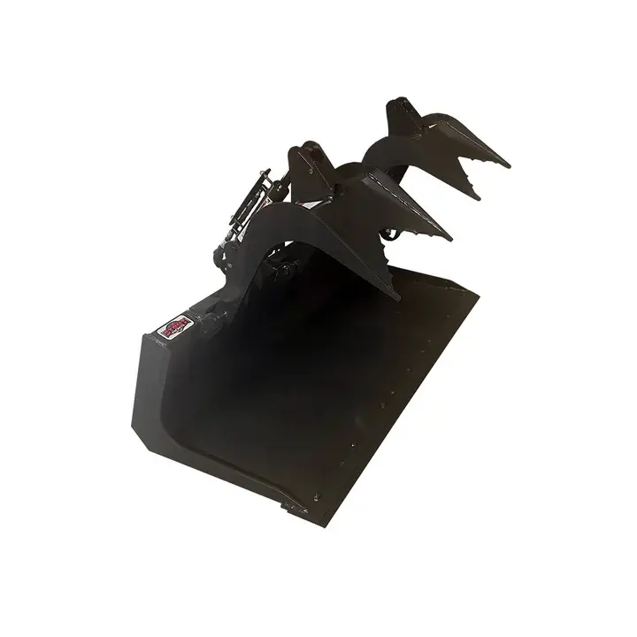 72" Flat Bottom Grapple Bucket - Stout