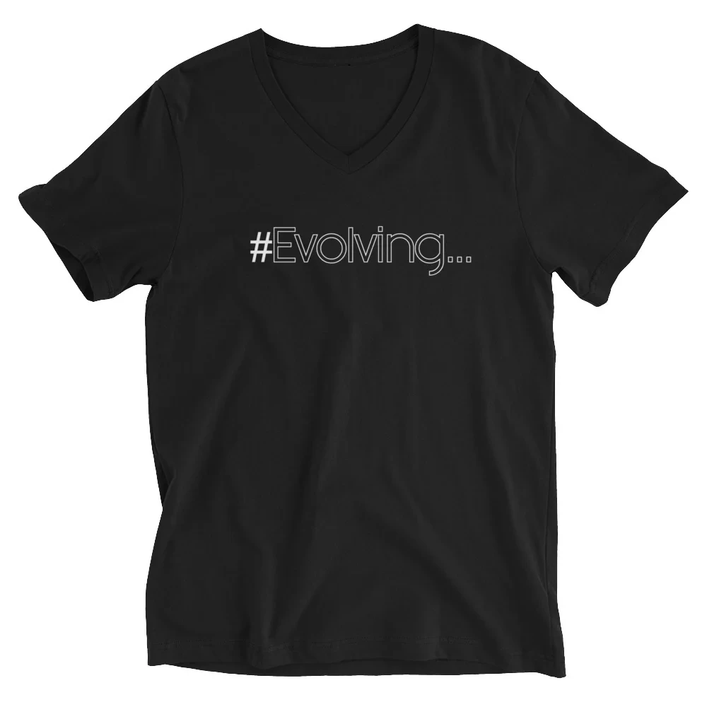#Evolve Unisex Short Sleeve V-Neck T-Shirt