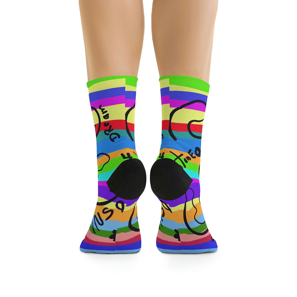 Thumbnail: Paula's  Proverbs Spontaneous socks 