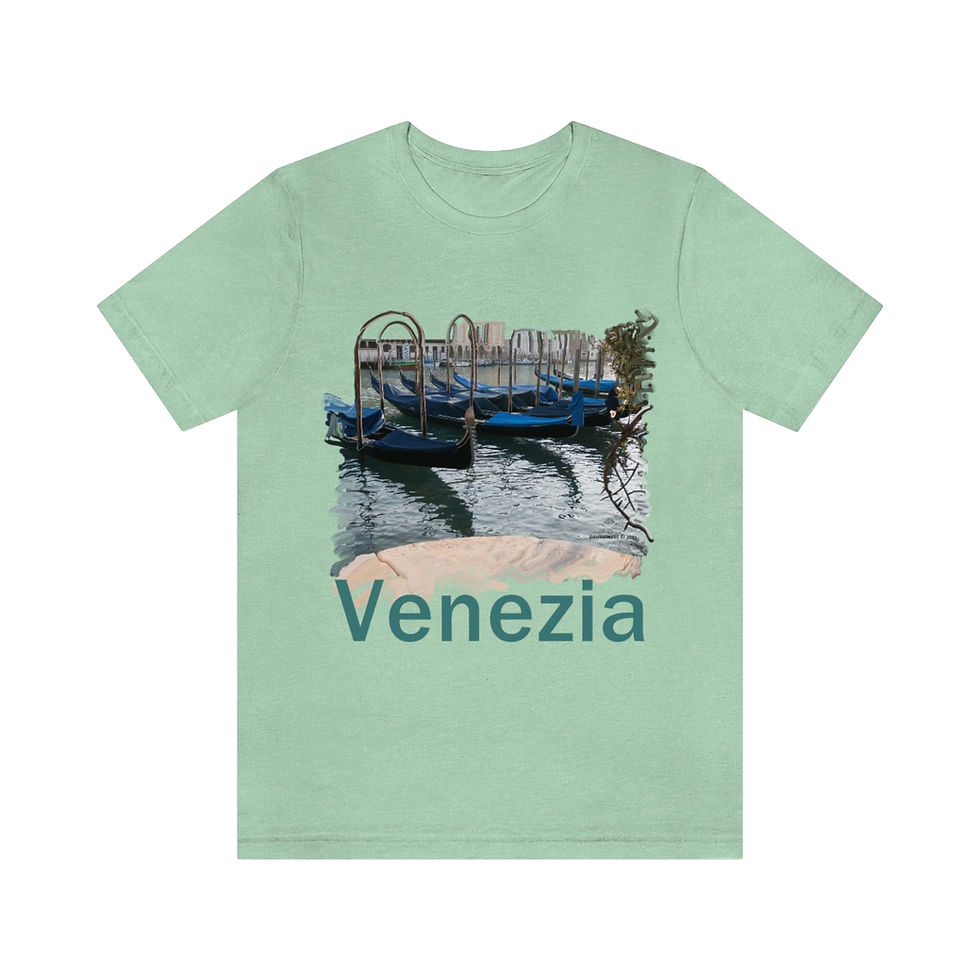Thumbnail: Venetian Gondolas Unisex t-shirt 