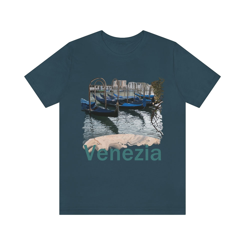 Thumbnail: Venetian Gondolas Unisex t-shirt 