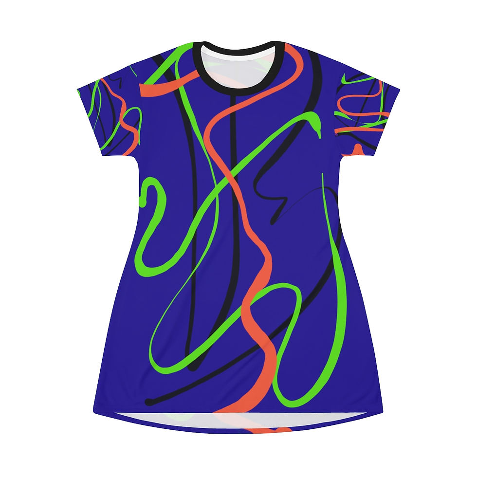 Thumbnail: Paula's  Proverbs Free Blue Tunic 