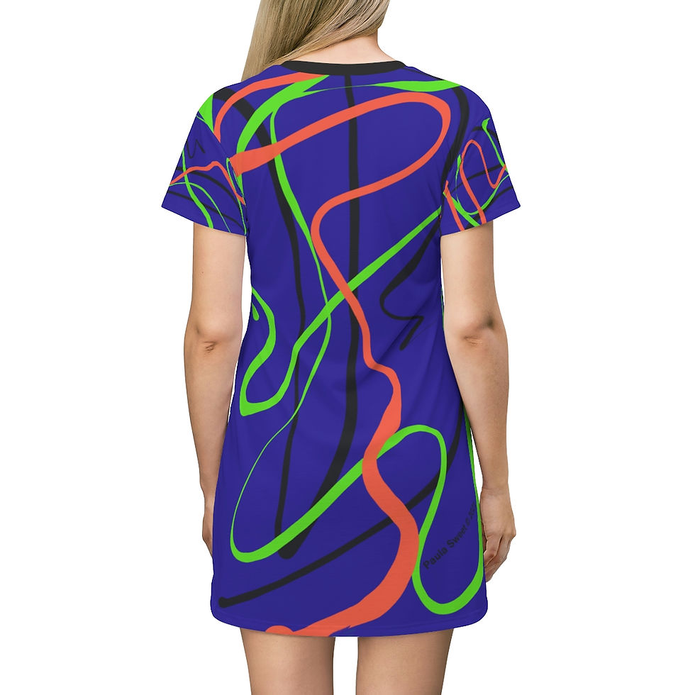 Thumbnail: Paula's  Proverbs Free Blue Tunic 