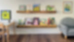 Bookshelves and Chair