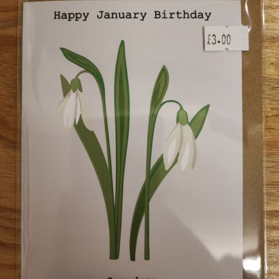 January Birthday Card 